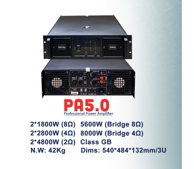 Main công suất 2 kênh nguồn xuyến PA5.0 Paroyal