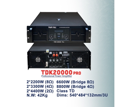 Main công suất TDK20000PRO chính hãng Paroyal